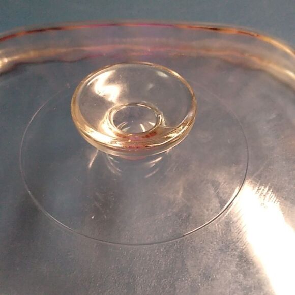 Pyrex A 12 C Clear Glass Domed Square Lid - Picture 4 of 6